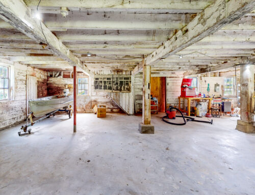 Historical Dairy Barn Ground Floor with New Concrete Floor